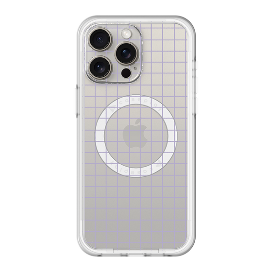 スリムプロテクションプレミアムケース with MagSafe［ オリジナル - 推し色チェック - パープル ］