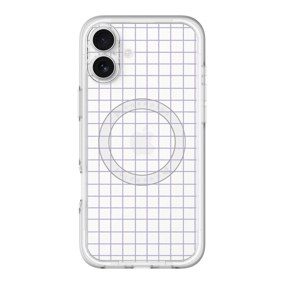 スリムプロテクションプレミアムケース with MagSafe［ オリジナル - 推し色チェック - パープル ］