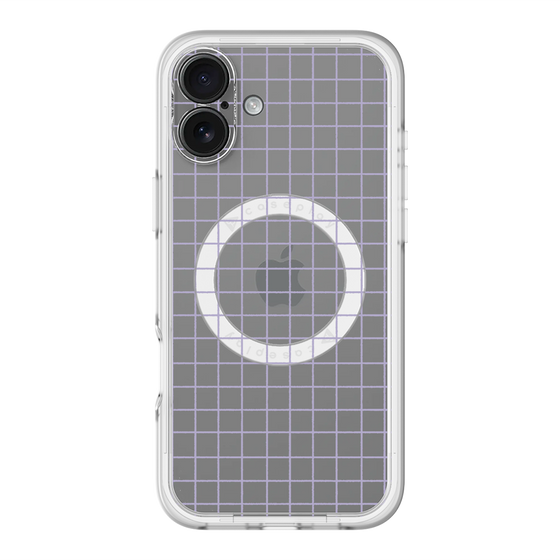 スリムプロテクションプレミアムケース with MagSafe［ オリジナル - 推し色チェック - パープル ］