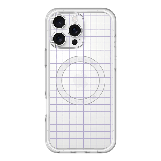 スリムプロテクションプレミアムケース with MagSafe［ オリジナル - 推し色チェック - パープル ］