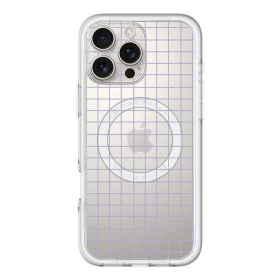 スリムプロテクションプレミアムケース with MagSafe［ オリジナル - 推し色チェック - パープル ］