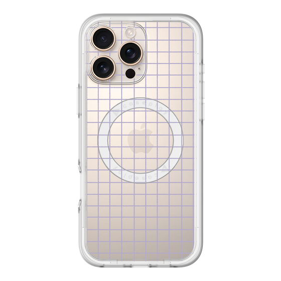スリムプロテクションプレミアムケース with MagSafe［ オリジナル - 推し色チェック - パープル ］