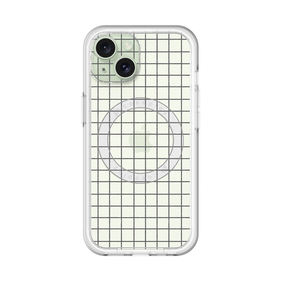 スリムプロテクションプレミアムケース with MagSafe［ オリジナル - 推し色チェック - ブラック ］