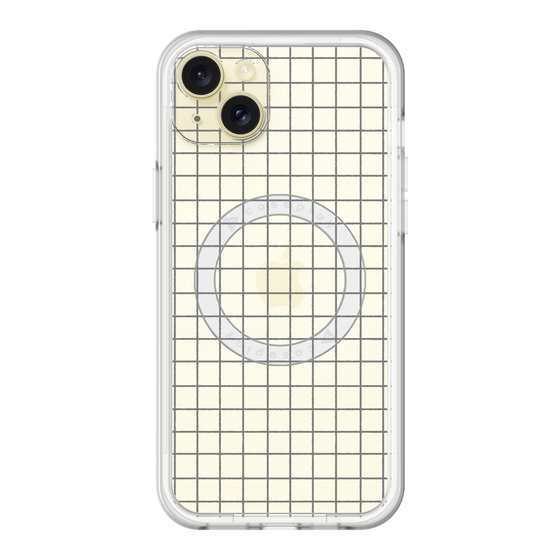 スリムプロテクションプレミアムケース with MagSafe［ オリジナル - 推し色チェック - ブラック ］