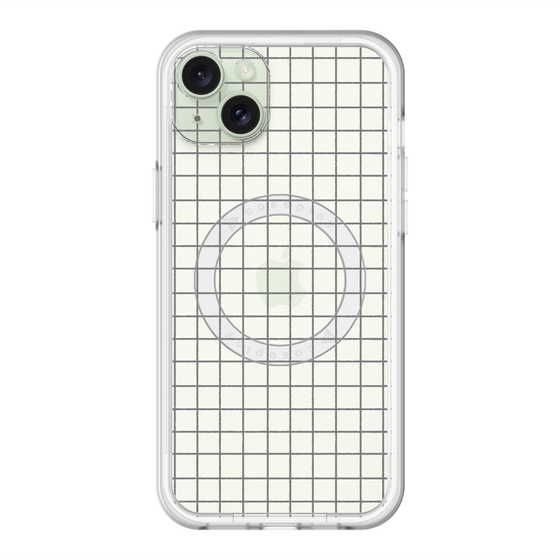スリムプロテクションプレミアムケース with MagSafe［ オリジナル - 推し色チェック - ブラック ］