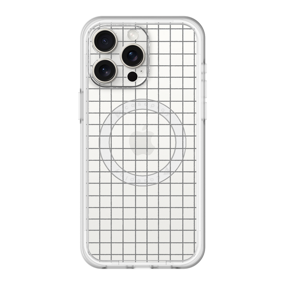 スリムプロテクションプレミアムケース with MagSafe［ オリジナル - 推し色チェック - ブラック ］