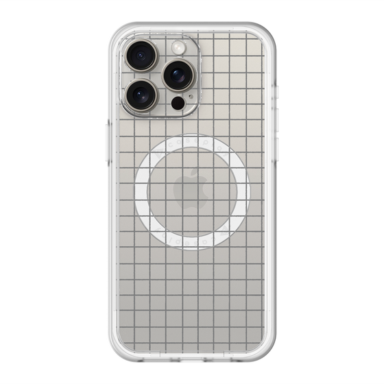 スリムプロテクションプレミアムケース with MagSafe［ オリジナル - 推し色チェック - ブラック ］