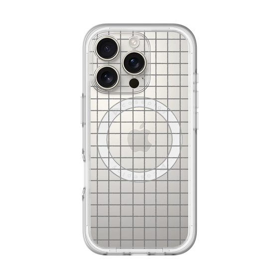 スリムプロテクションプレミアムケース with MagSafe［ オリジナル - 推し色チェック - ブラック ］