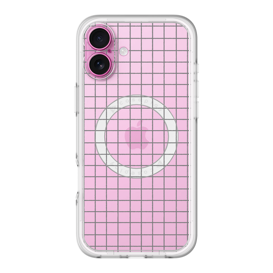 スリムプロテクションプレミアムケース with MagSafe［ オリジナル - 推し色チェック - ブラック ］