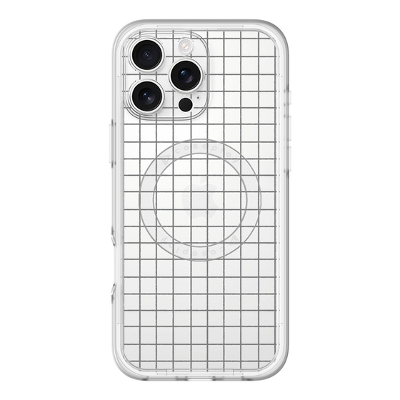 スリムプロテクションプレミアムケース with MagSafe［ オリジナル - 推し色チェック - ブラック ］