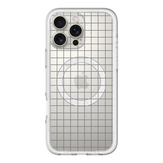 スリムプロテクションプレミアムケース with MagSafe［ オリジナル - 推し色チェック - ブラック ］