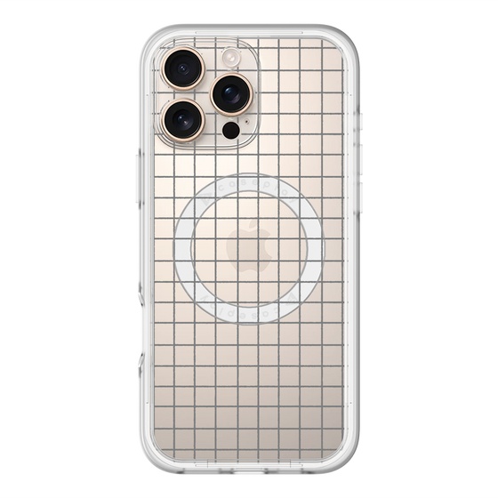 スリムプロテクションプレミアムケース with MagSafe［ オリジナル - 推し色チェック - ブラック ］