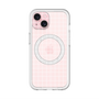 スリムプロテクションプレミアムケース with MagSafe［ オリジナル - 推し色チェック - ホワイト ］