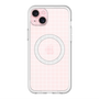 スリムプロテクションプレミアムケース with MagSafe［ オリジナル - 推し色チェック - ホワイト ］