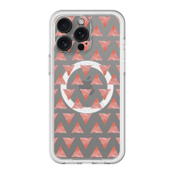 スリムプロテクションプレミアムケース with MagSafe［ オリジナル - 推し色三角 - レッド ］