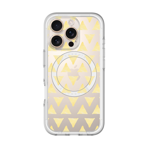 スリムプロテクションプレミアムケース with MagSafe［ オリジナル - 推し色三角 - イエロー ］