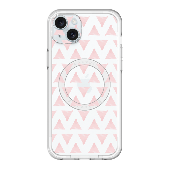 スリムプロテクションプレミアムケース with MagSafe［ オリジナル - 推し色三角 - ピンク ］