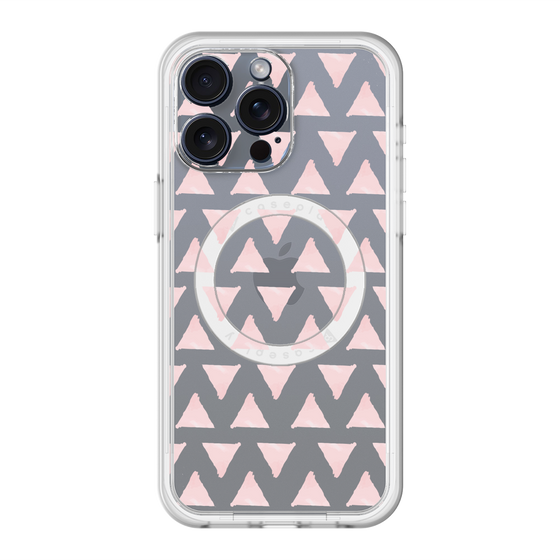 スリムプロテクションプレミアムケース with MagSafe［ オリジナル - 推し色三角 - ピンク ］