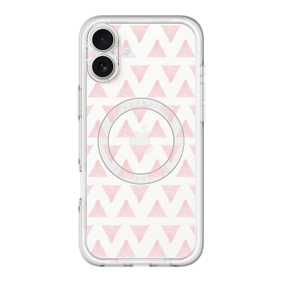 スリムプロテクションプレミアムケース with MagSafe［ オリジナル - 推し色三角 - ピンク ］
