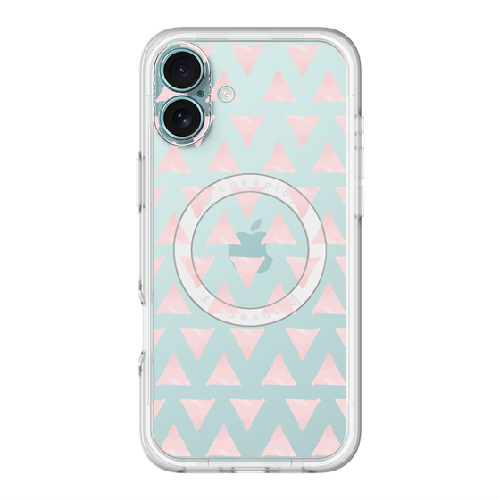 スリムプロテクションプレミアムケース with MagSafe［ オリジナル - 推し色三角 - ピンク ］