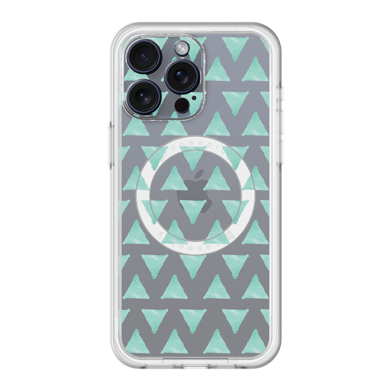 スリムプロテクションプレミアムケース with MagSafe［ オリジナル - 推し色三角 - グリーン ］