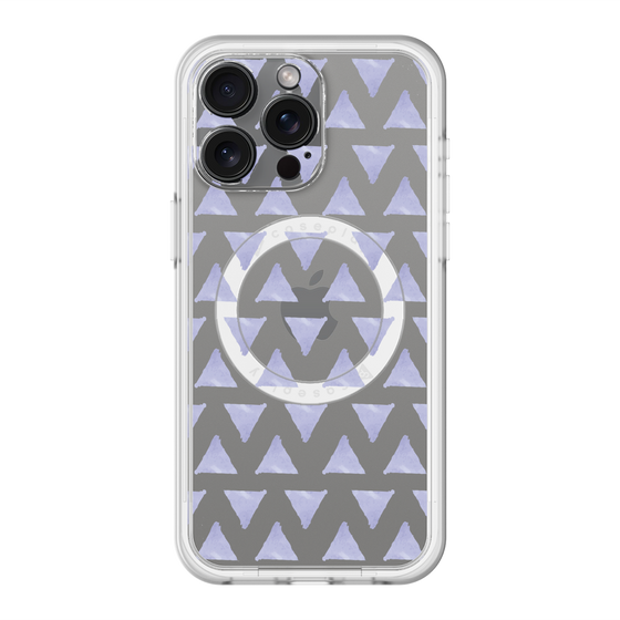 スリムプロテクションプレミアムケース with MagSafe［ オリジナル - 推し色三角 - パープル ］