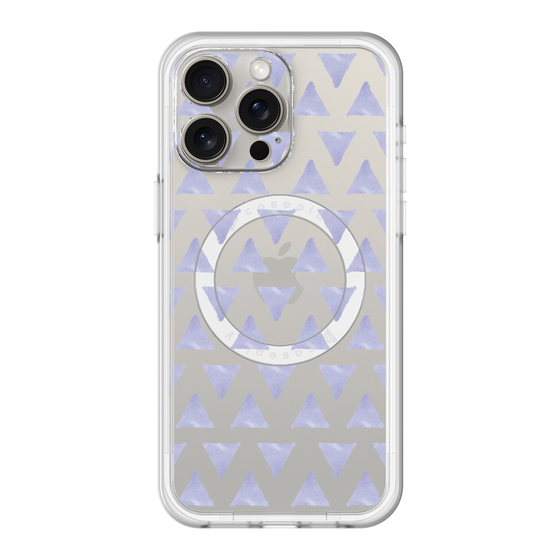 スリムプロテクションプレミアムケース with MagSafe［ オリジナル - 推し色三角 - パープル ］