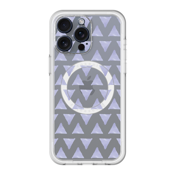 スリムプロテクションプレミアムケース with MagSafe［ オリジナル - 推し色三角 - パープル ］