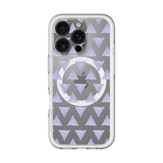 スリムプロテクションプレミアムケース with MagSafe［ オリジナル - 推し色三角 - パープル ］