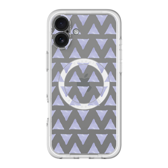 スリムプロテクションプレミアムケース with MagSafe［ オリジナル - 推し色三角 - パープル ］