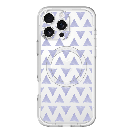 スリムプロテクションプレミアムケース with MagSafe［ オリジナル - 推し色三角 - パープル ］