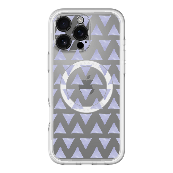 スリムプロテクションプレミアムケース with MagSafe［ オリジナル - 推し色三角 - パープル ］
