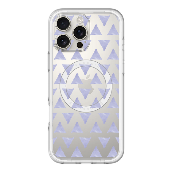 スリムプロテクションプレミアムケース with MagSafe［ オリジナル - 推し色三角 - パープル ］