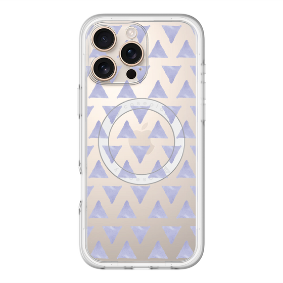 スリムプロテクションプレミアムケース with MagSafe［ オリジナル - 推し色三角 - パープル ］