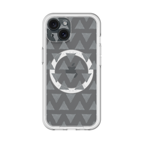 スリムプロテクションプレミアムケース with MagSafe［ オリジナル - 推し色三角 - ブラック ］
