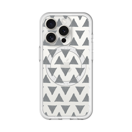 スリムプロテクションプレミアムケース with MagSafe［ オリジナル - 推し色三角 - ブラック ］