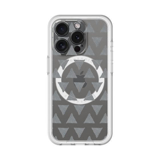 スリムプロテクションプレミアムケース with MagSafe［ オリジナル - 推し色三角 - ブラック ］