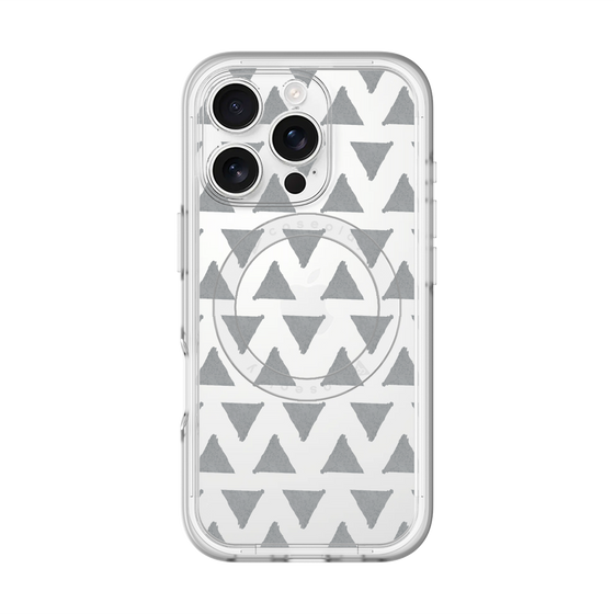 スリムプロテクションプレミアムケース with MagSafe［ オリジナル - 推し色三角 - ブラック ］