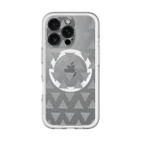 スリムプロテクションプレミアムケース with MagSafe［ オリジナル - 推し色三角 - ブラック ］