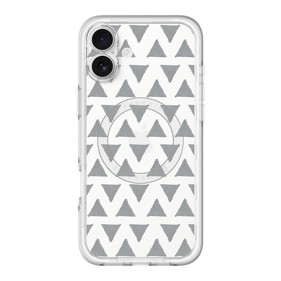 スリムプロテクションプレミアムケース with MagSafe［ オリジナル - 推し色三角 - ブラック ］