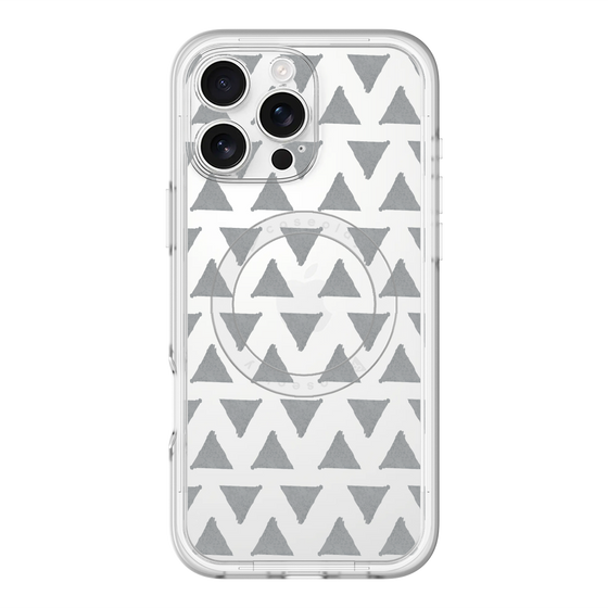 スリムプロテクションプレミアムケース with MagSafe［ オリジナル - 推し色三角 - ブラック ］