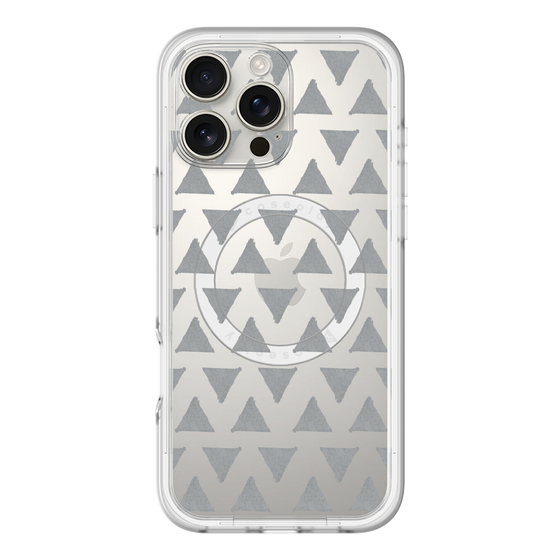 スリムプロテクションプレミアムケース with MagSafe［ オリジナル - 推し色三角 - ブラック ］