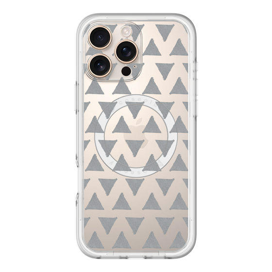 スリムプロテクションプレミアムケース with MagSafe［ オリジナル - 推し色三角 - ブラック ］