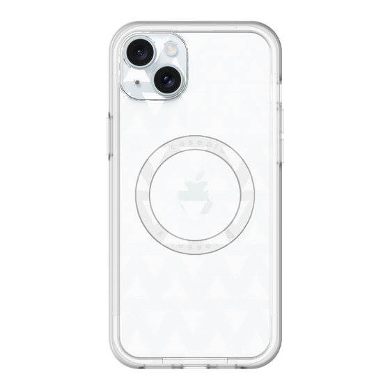 スリムプロテクションプレミアムケース with MagSafe［ オリジナル - 推し色三角 - ホワイト ］