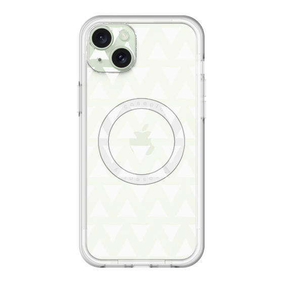 スリムプロテクションプレミアムケース with MagSafe［ オリジナル - 推し色三角 - ホワイト ］