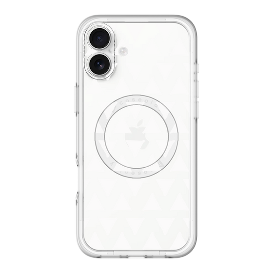 スリムプロテクションプレミアムケース with MagSafe［ オリジナル - 推し色三角 - ホワイト ］