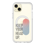 スリムプロテクションプレミアムケース with MagSafe［ オリジナル - ドットオーバーレイ - KEEP YOUR HEAD UP/A ］