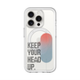 スリムプロテクションプレミアムケース with MagSafe［ オリジナル - ドットオーバーレイ - KEEP YOUR HEAD UP/A ］