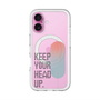 スリムプロテクションプレミアムケース with MagSafe［ オリジナル - ドットオーバーレイ - KEEP YOUR HEAD UP/A ］