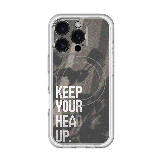 スリムプロテクションプレミアムケース with MagSafe［ オリジナル - ドットオーバーレイ - KEEP YOUR HEAD UP/B ］